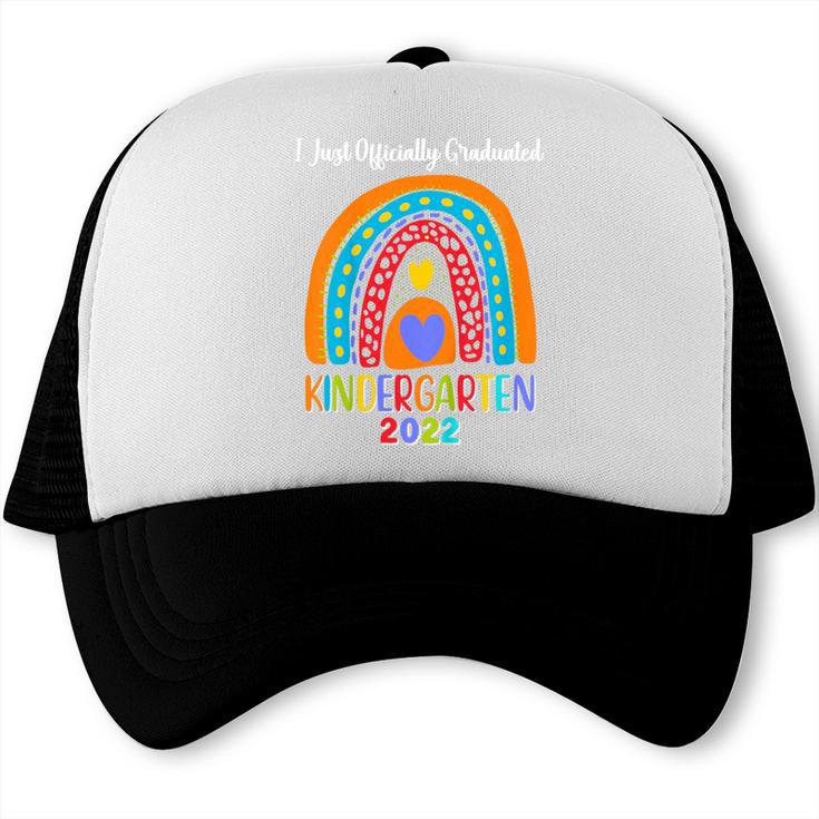 Kids I Officially Graduated Kindergarten Graduation Class Of 2022 Trucker Cap