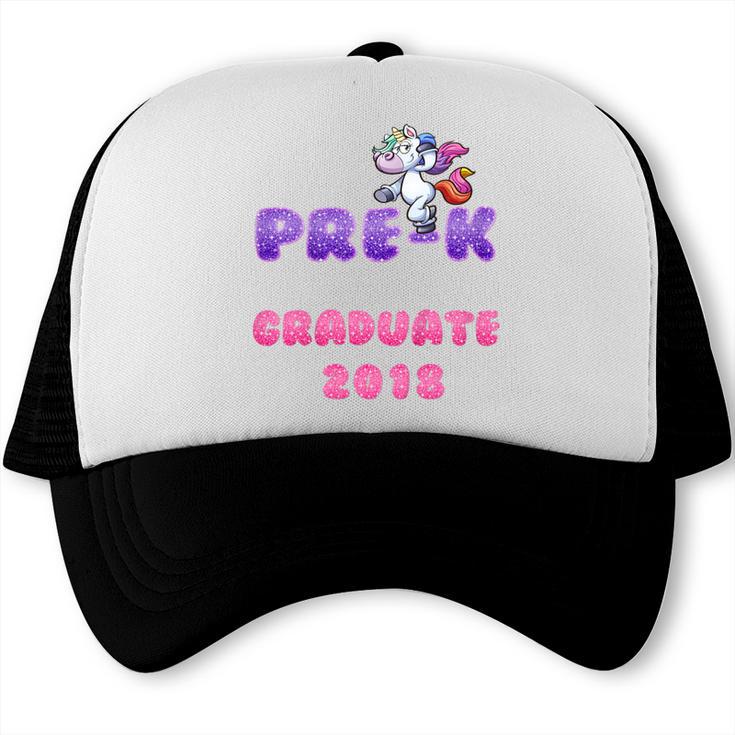 Kids Kids Pre-K PreSchool Unicorn Graduation T Shirt Trucker Cap