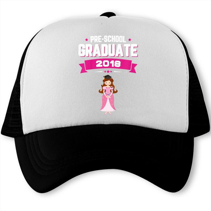 Kids Princess Girl Preschool Graduate 2018 Graduation Pre-K Trucker Cap