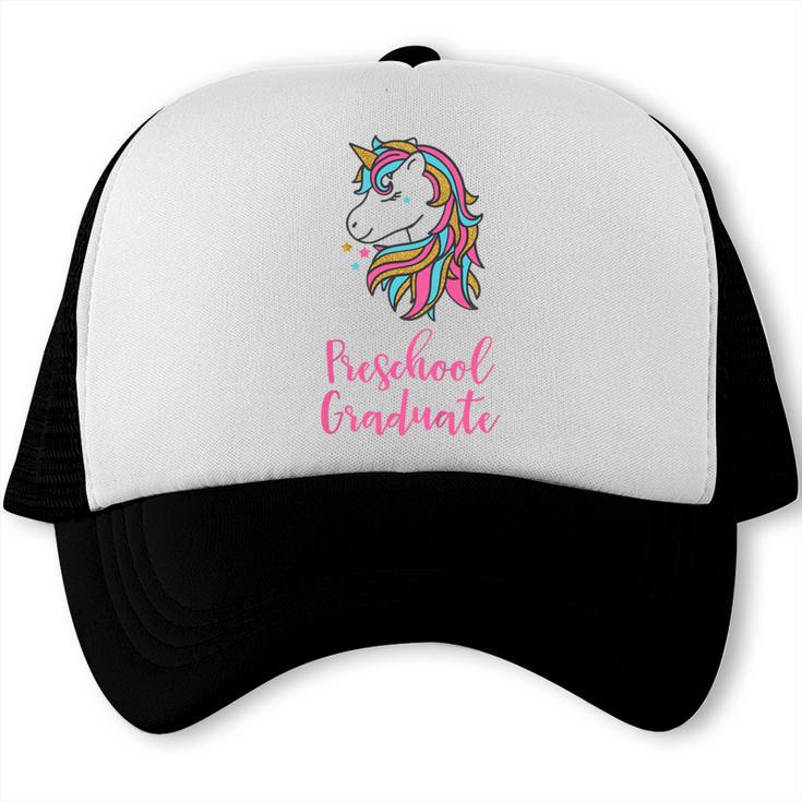 Kids Unicorn Preschool Graduation Trucker Cap