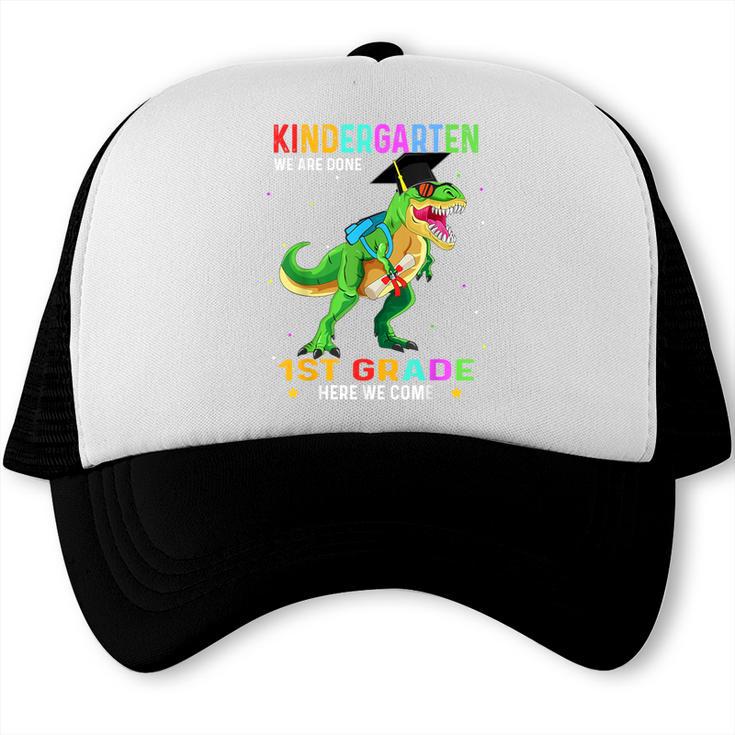 Kindergarten Graduation 1st Here We Come Class 2023 Dinosaur Trucker Cap