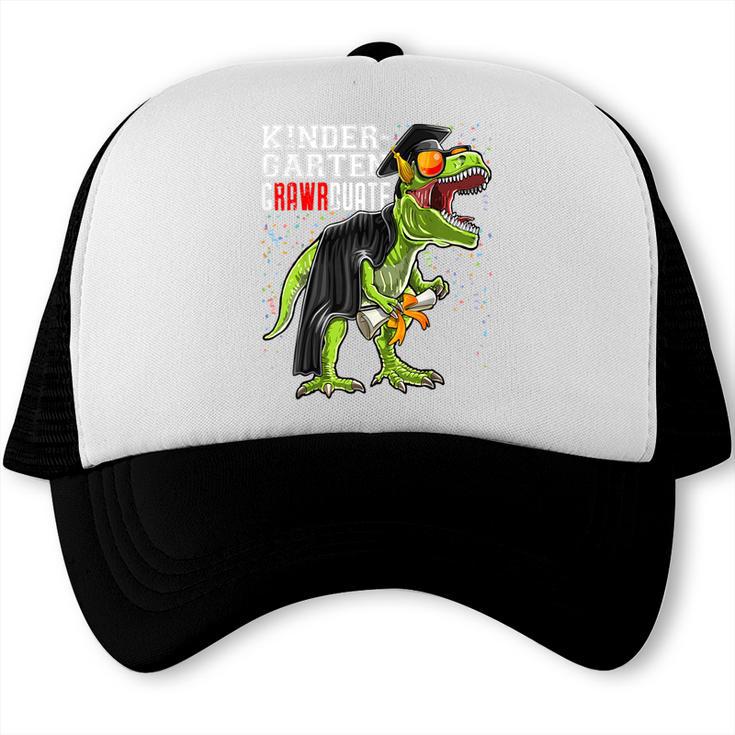 Kindergarten Grawrduate Dinosaur Graduation Cap Shirt Trucker Cap