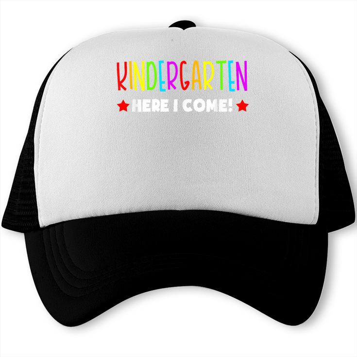 Kindergarten Here I Come Kids Pre-k Graduation Trucker Cap