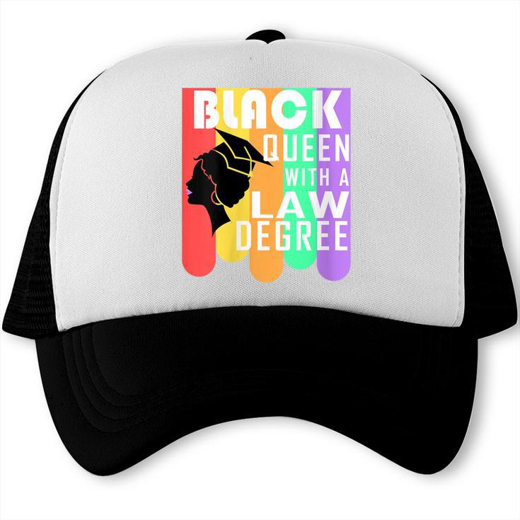 Law School Graduation Queen New Lawyer Attorney Grad Trucker Cap