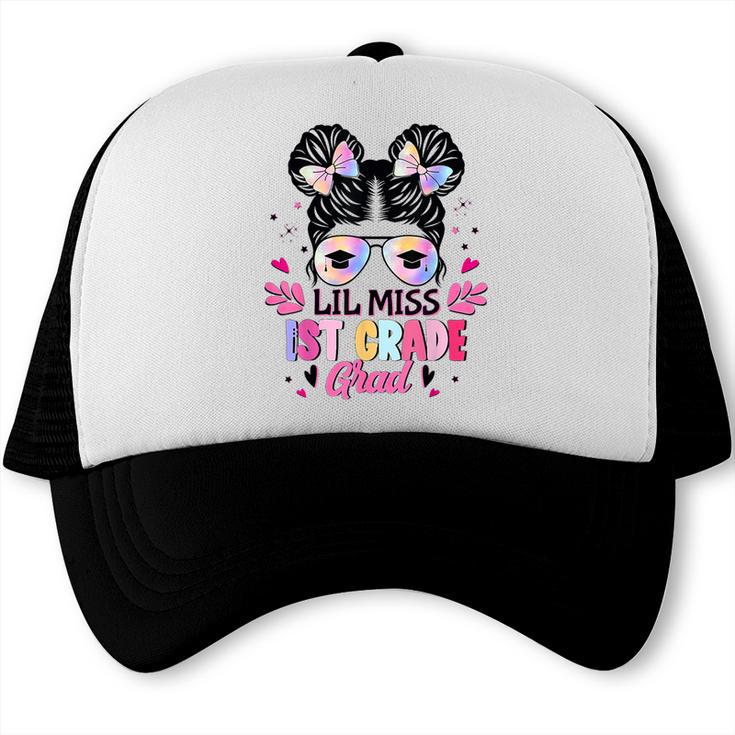 Lil Miss 1st Grade Grad Graduation Last Day Of 1st Grade Trucker Cap