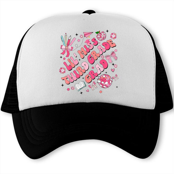 Lil Miss Third 3rd Grade Grad Graduation Last Day Girls Kid Trucker Cap