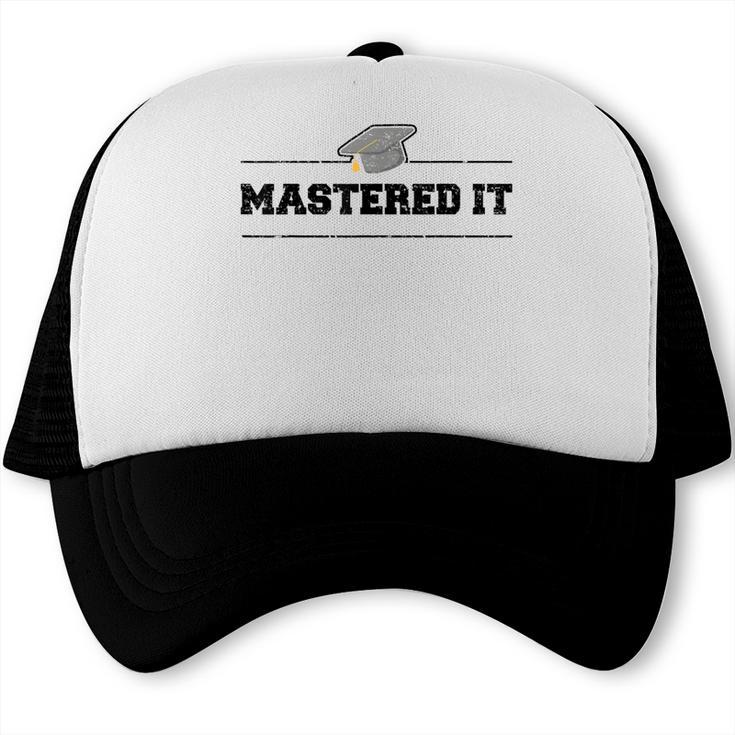 Masters Degree Graduation For Graduates Him Her Grads Trucker Cap