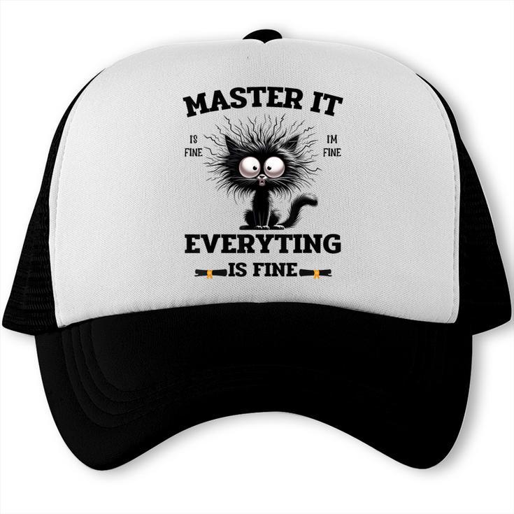 Masters Mastered It Graduate Master Degree Graduation Trucker Cap