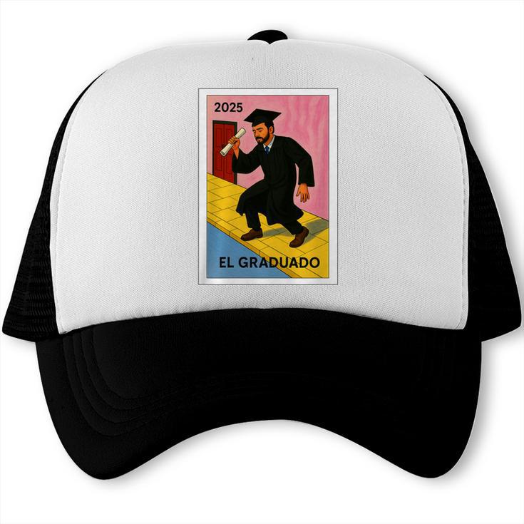 Mexican For Graduation 2025 El Graduado Premium Tri-Blend Trucker Cap