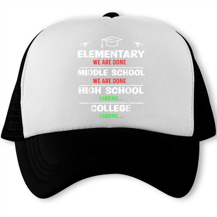 Middle School Graduation We Are Done Class Of 2023 8th Grade Trucker Cap