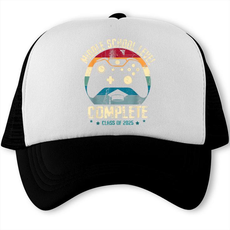 Middle School Level Complete Gamer Class Of 2025 Graduation Trucker Cap