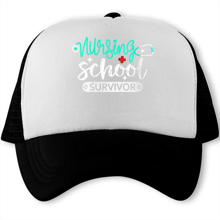 Nursing School Survivor RN Grad Nurse Graduation Student Trucker Cap