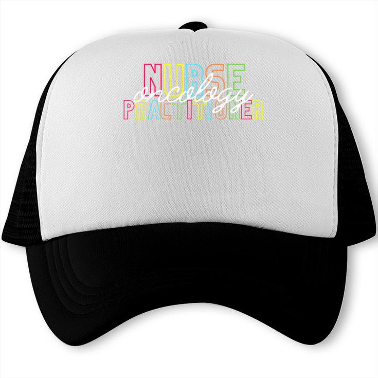 Oncology Nurse Practitioner For Graduation New Job Christmas Trucker Cap