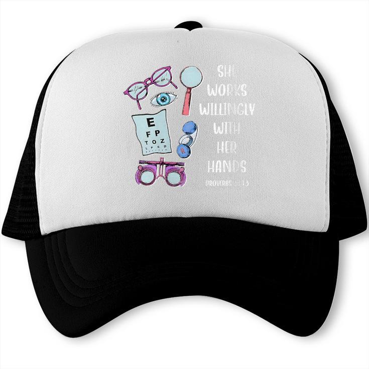 Optometry T Ophthalmology Eye Doctor Tee Optician Graduation Trucker Cap