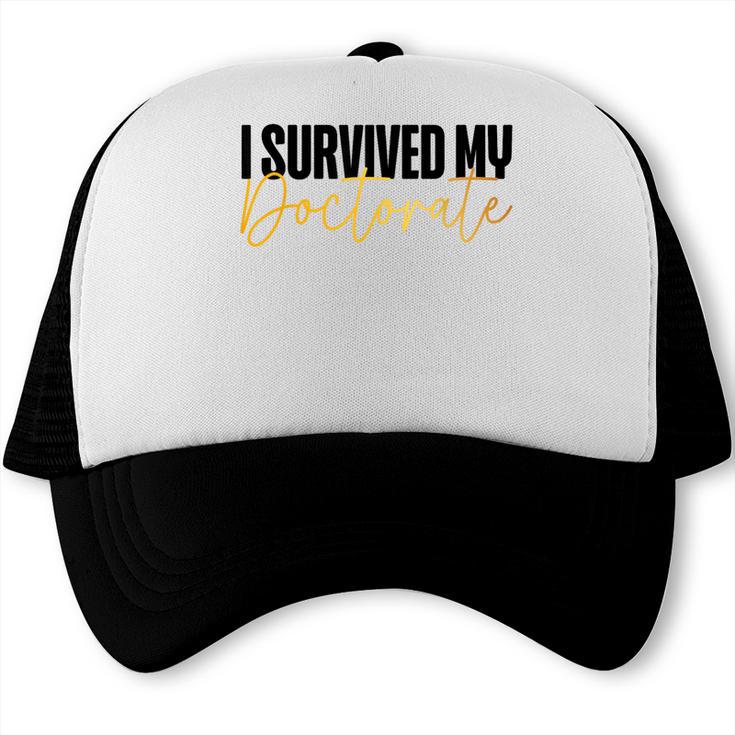 Phd Graduation Doctorate Degree Dissertation Masteral Grad Trucker Cap