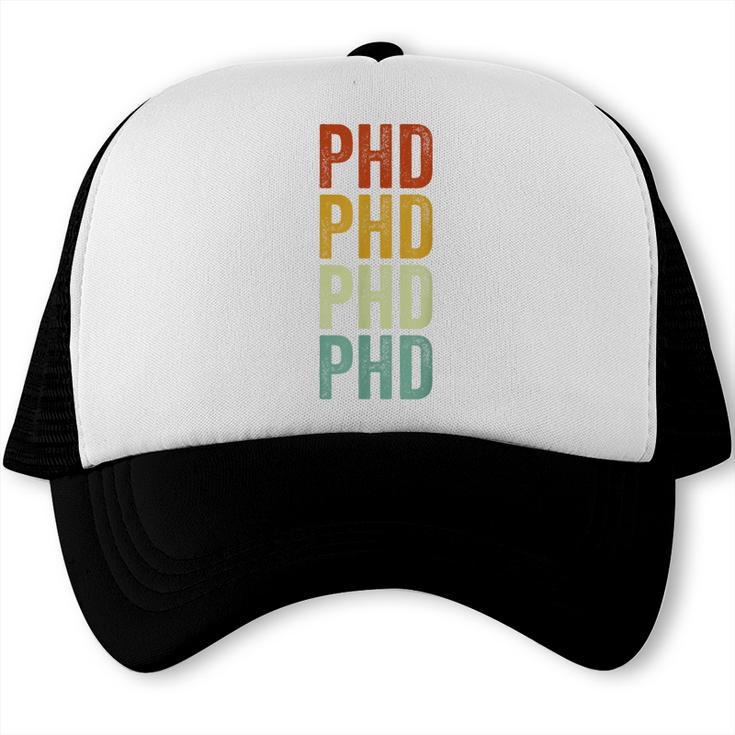 PHD Graduation Doctorate Trucker Cap