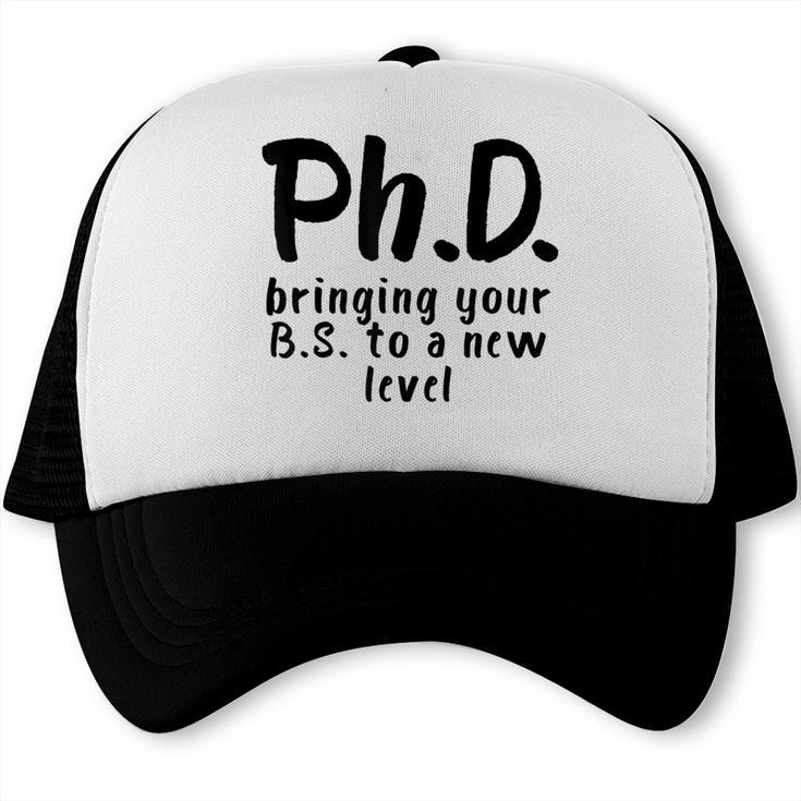 Phd Shirt Bs Doctorate Graduation Doctoral Trucker Cap