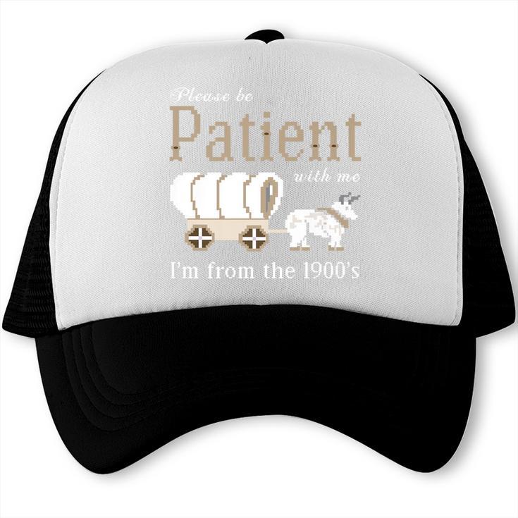 Please Be Patient With Me I'm From The 1900s Retro Gamer Premium Trucker Cap