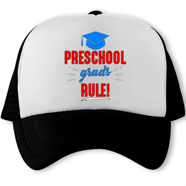 Preschooler Graduation Grad Cap Preschool Grads Rule Trucker Cap