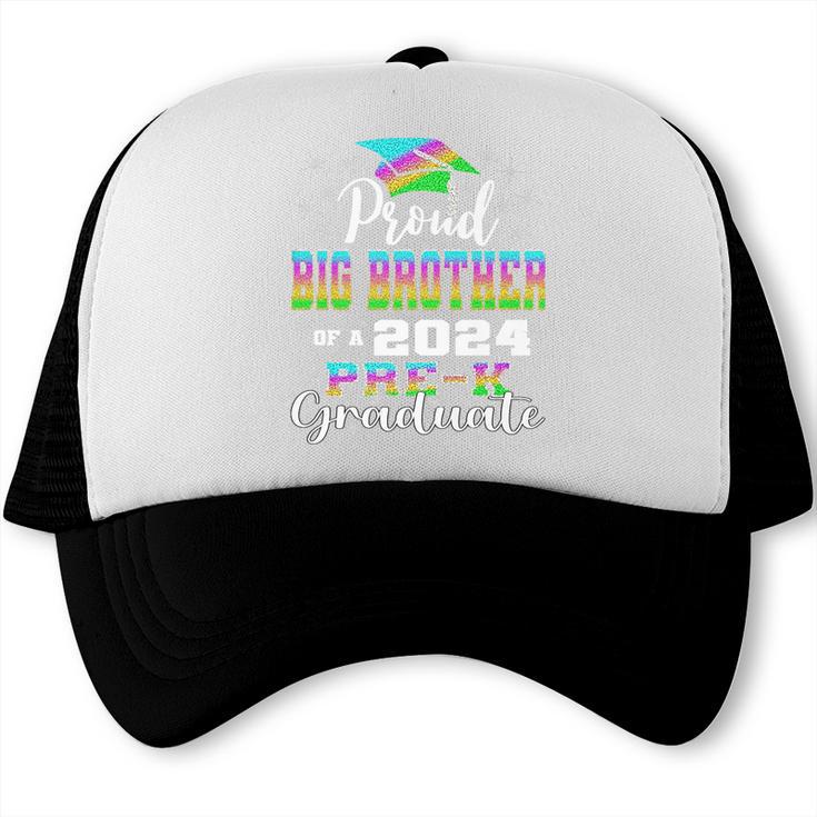 Proud Big Brother Of PreK School Graduate 2024 Graduation Premium Trucker Cap