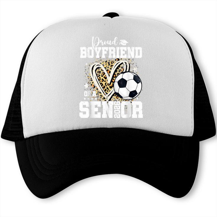 Proud Boyfriend Of A 2026 Senior Soccer Graduation Leopard Trucker Cap