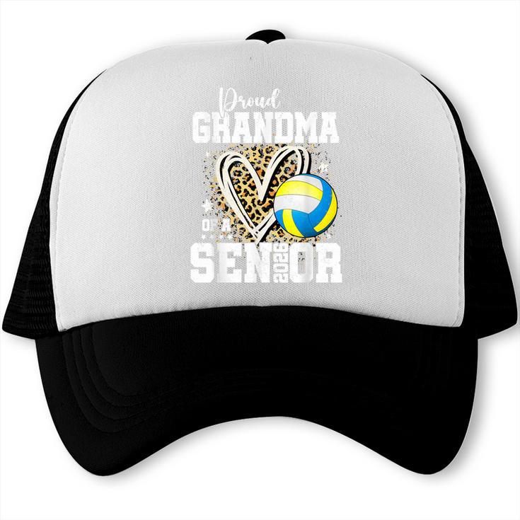 Proud Grandma Of A 2026 Senior Volleyball Graduation Leopard Trucker Cap
