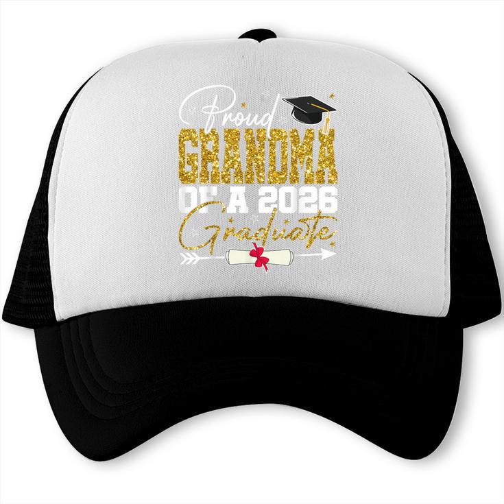 Proud Grandma Of Senior 2026 Graduate Family Graduation 2026 Trucker Cap
