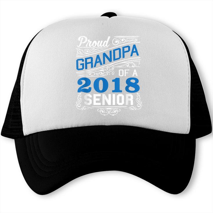 Proud Grandpa Of 2018 Senior T-Shirt Student Graduation Trucker Cap