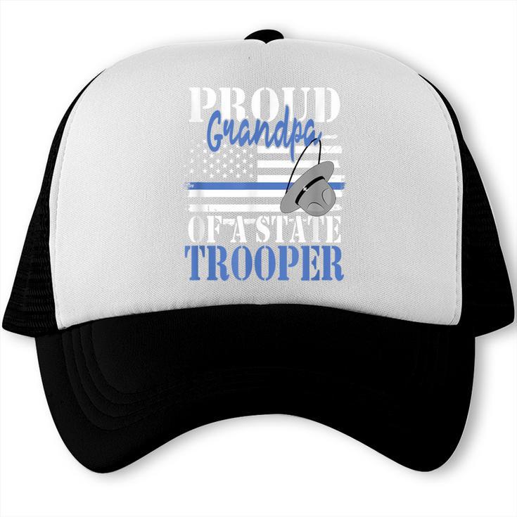 Proud Grandpa Of a State Trooper Police Officer Graduation Trucker Cap