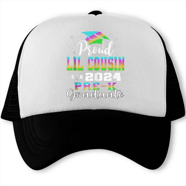 Proud Little Cousin Of PreK School Graduate 2024 Graduation Trucker Cap