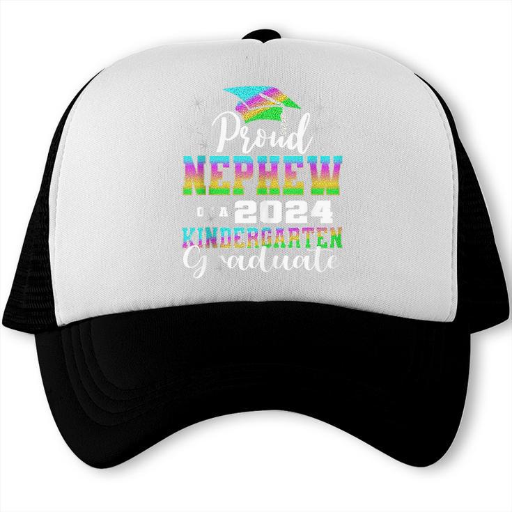 Proud Nephew Of Kindergarten Graduate 2024 Graduation Nephew Trucker Cap