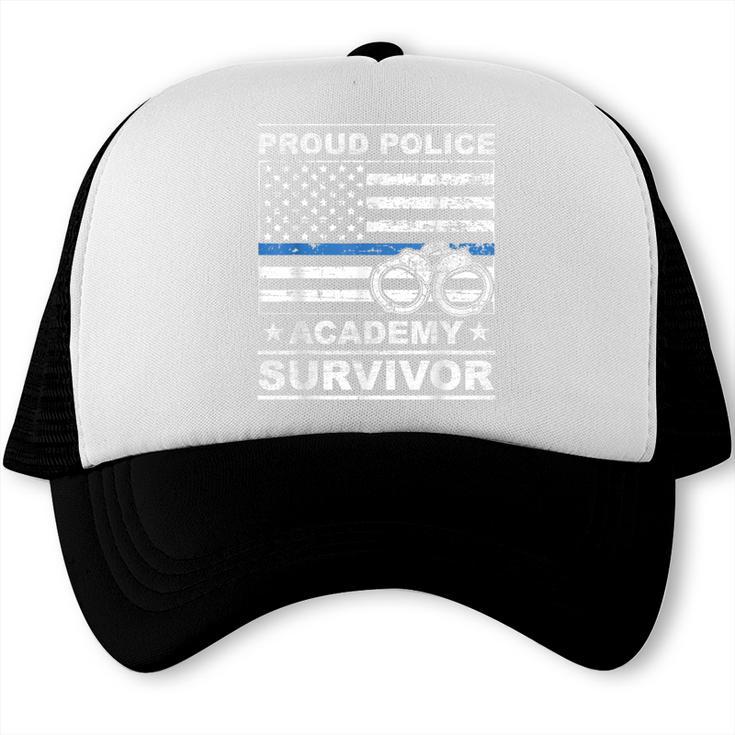 Proud Police Academy Survivor Graduation Trucker Cap