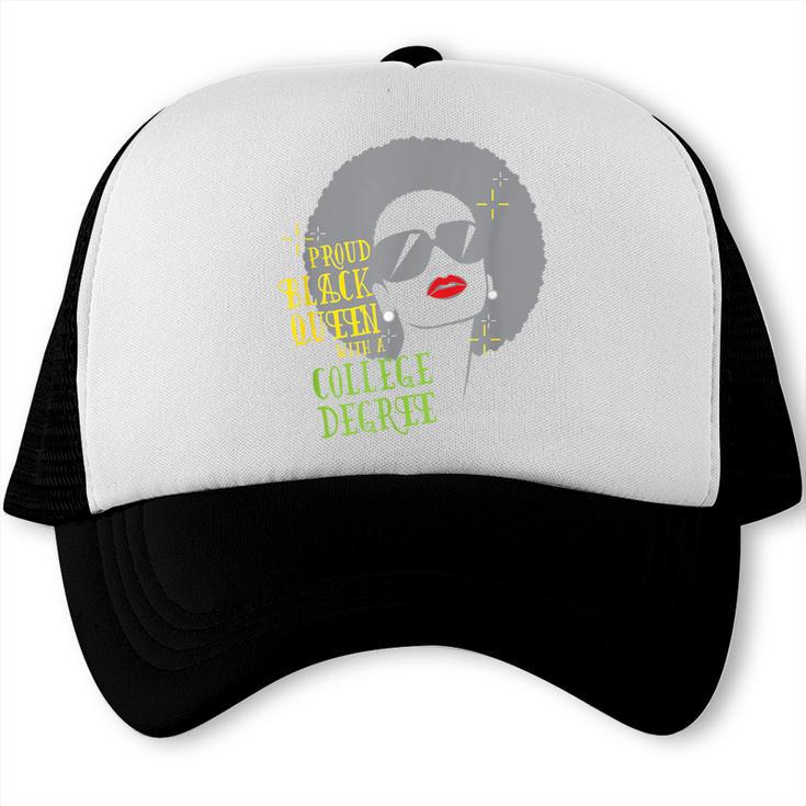 Proud Queen College Graduation Trucker Cap