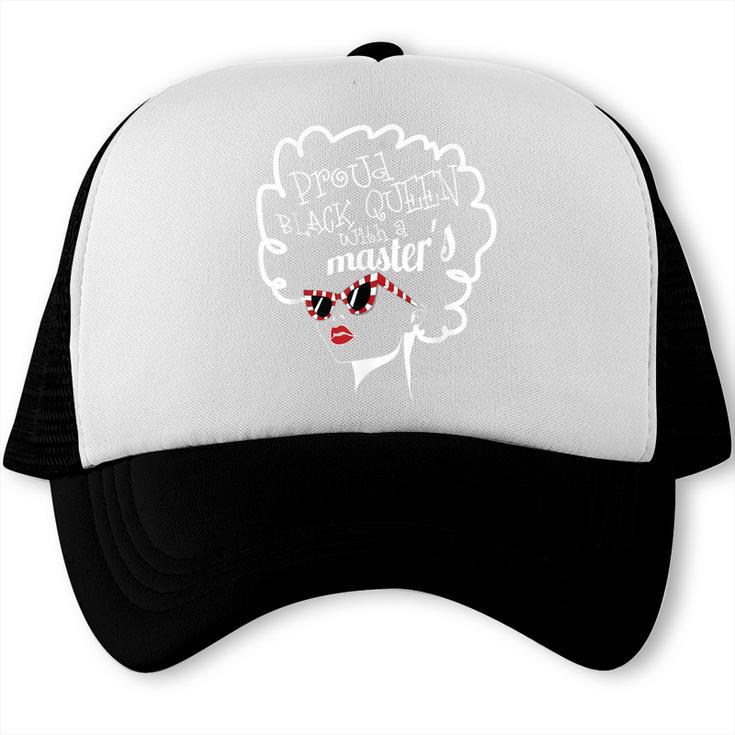 Proud Queen Masters Degree Graduation Women MSW Trucker Cap