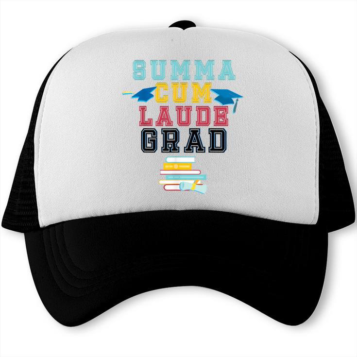 Proud Summa Cum Laude Grad College Graduation T-Shirt Trucker Cap