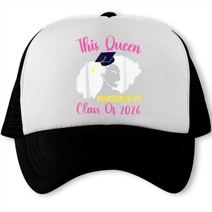 This Queen Mastered It Masters Graduation Class Of 2026 Trucker Cap