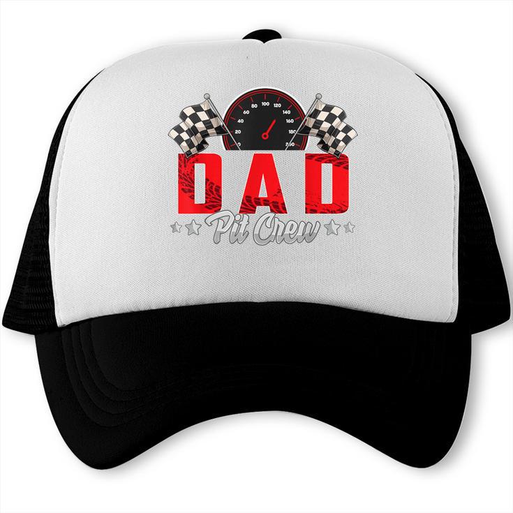 Race Car Birthday Party Racing Family Dad Pit Crew Small Trucker Cap