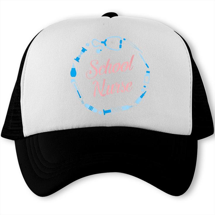 School Nurse Cute Adult Graduation Tshirt Nurses Fun Trucker Cap