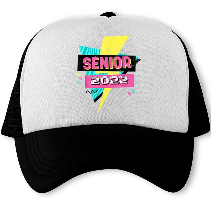 Senior 2022 Graduation Class Of 2022 Retro 90's Graduation Trucker Cap