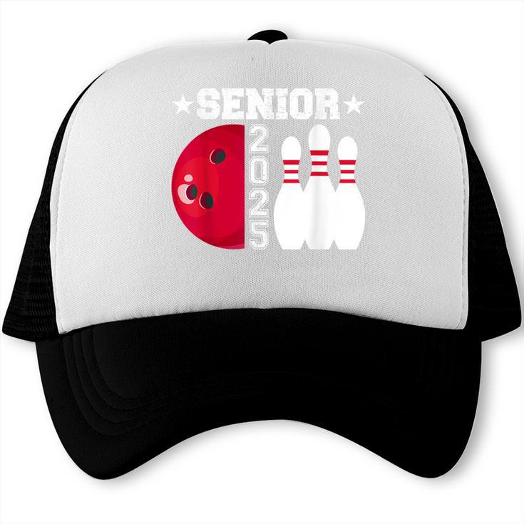 Senior 2025 Bowling Player Class Of 2025 Graduation Seniors Trucker Cap