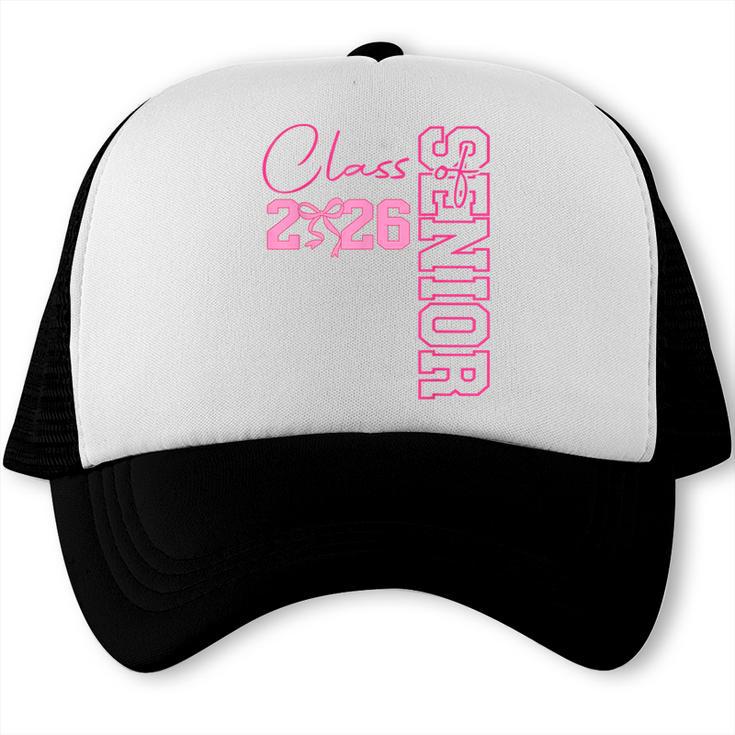 Senior 2026 Class Of 2026 Coquette Bow Graduation 2026 Trucker Cap