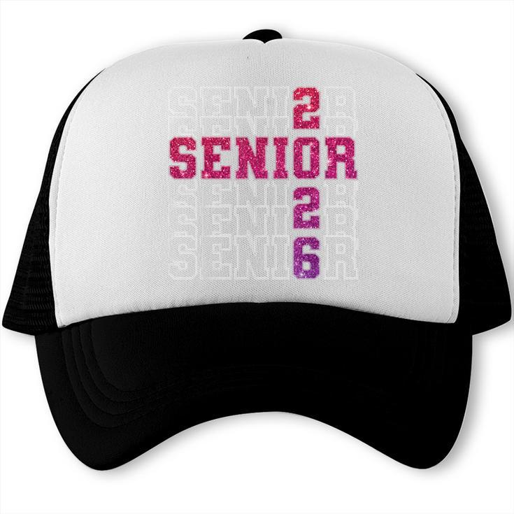 Senior 2026 Class Of 2026 Graduation 2026 Pink Girl Women Trucker Cap