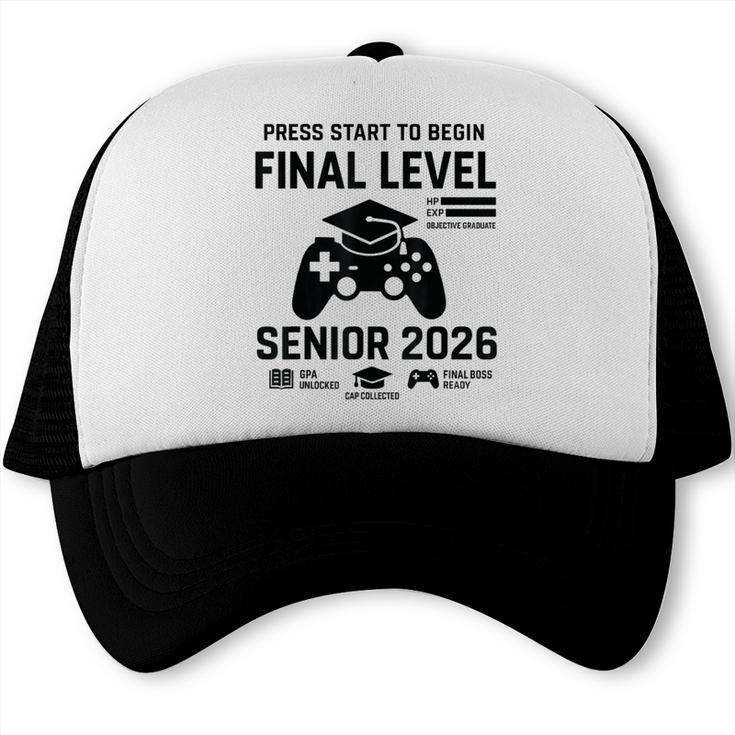 Senior 2026 Final Level Gamer Graduation 2026 Trucker Cap