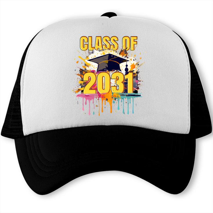 Senior 31 Class Of 2031 Back To School Graduation 2031 Trucker Cap