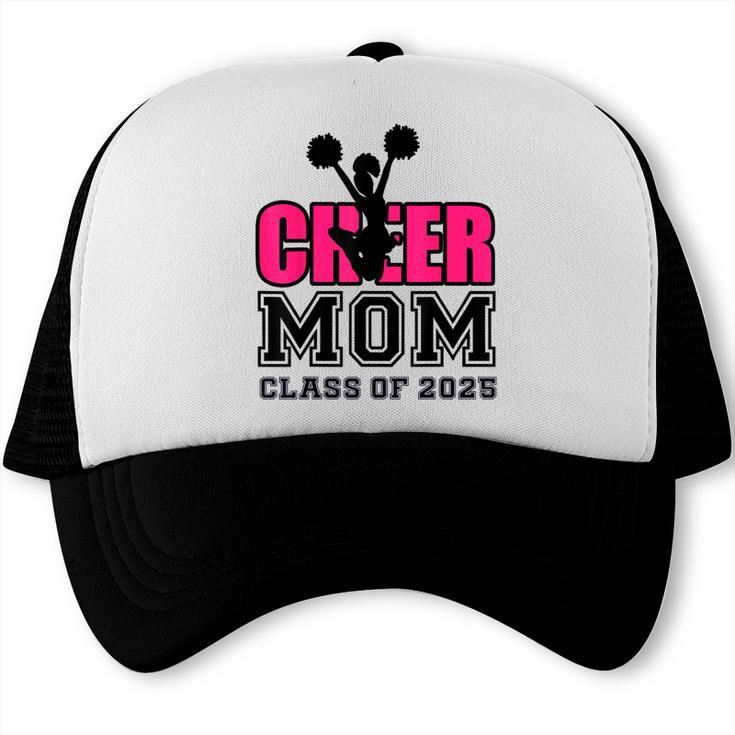 Senior Cheerleader Mom Cheer Class Of 2025 Graduation Women Trucker Cap