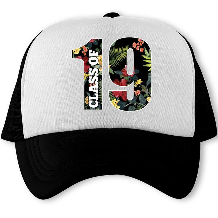 Senior Floral Class Of 2019 Shirt Graduation Idea Trucker Cap