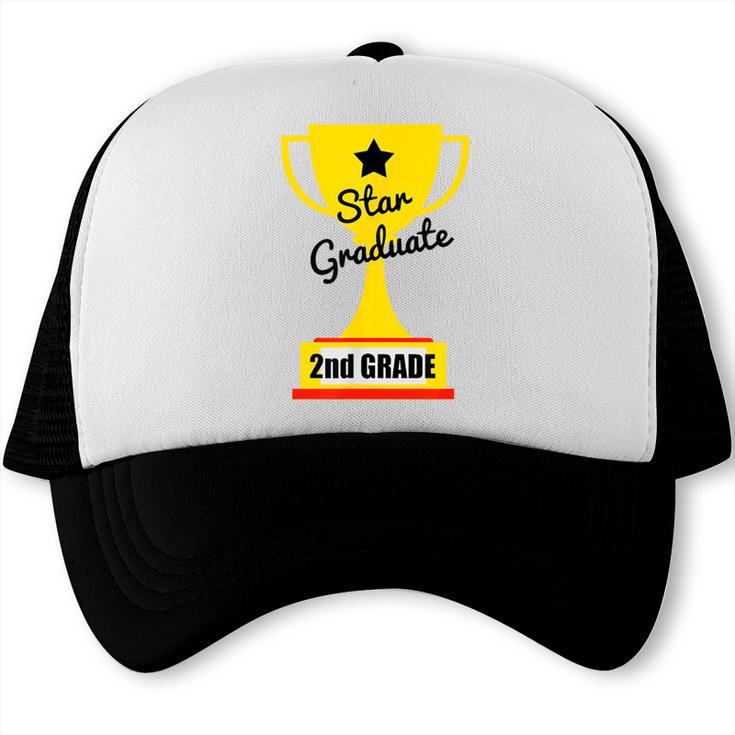 Star Graduate Second Grade Graduation Trophy Cup Trucker Cap
