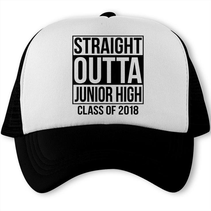 Straight Outta Junior High Graduation Class Of 2018 Trucker Cap