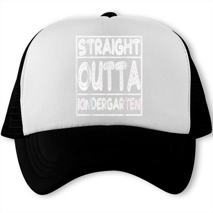 Straight Outta Kindergarten Shirt Great Graduation Idea Trucker Cap
