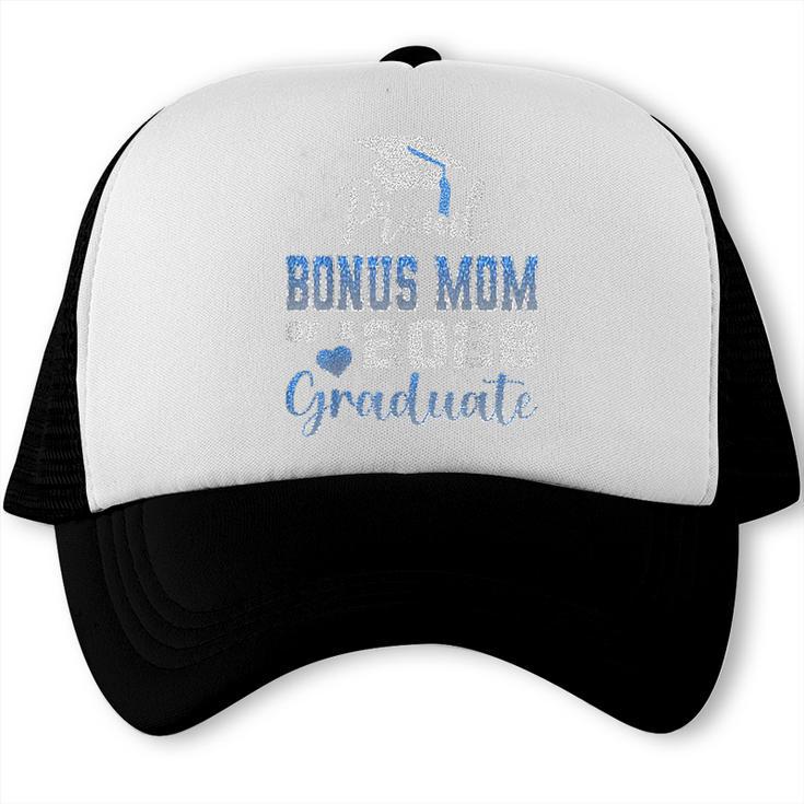 Super Proud Bonus Mom Of 2026 Graduate Graduation Family Trucker Cap